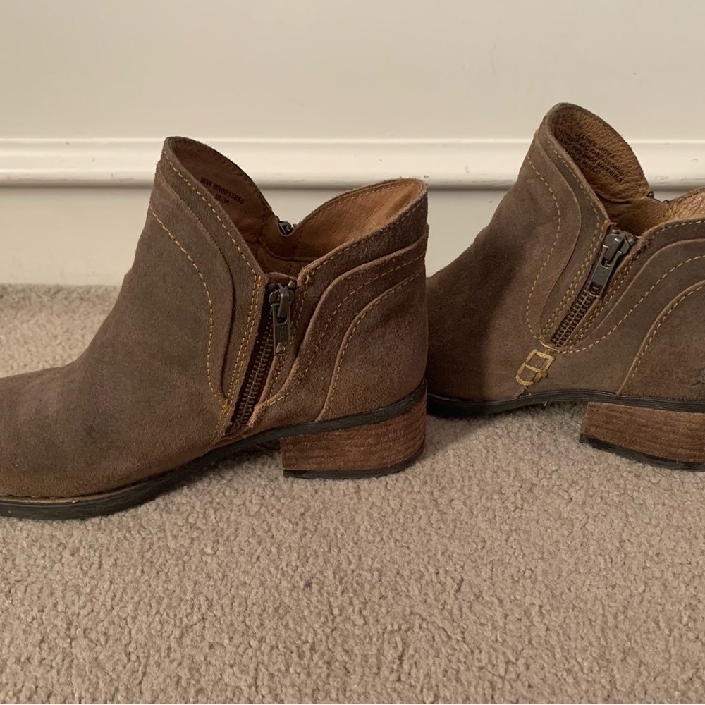 Born Dark Brown Ankle Booties